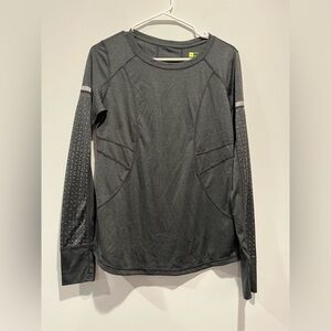 Xersion Charcoal Gray Slim Fit Top